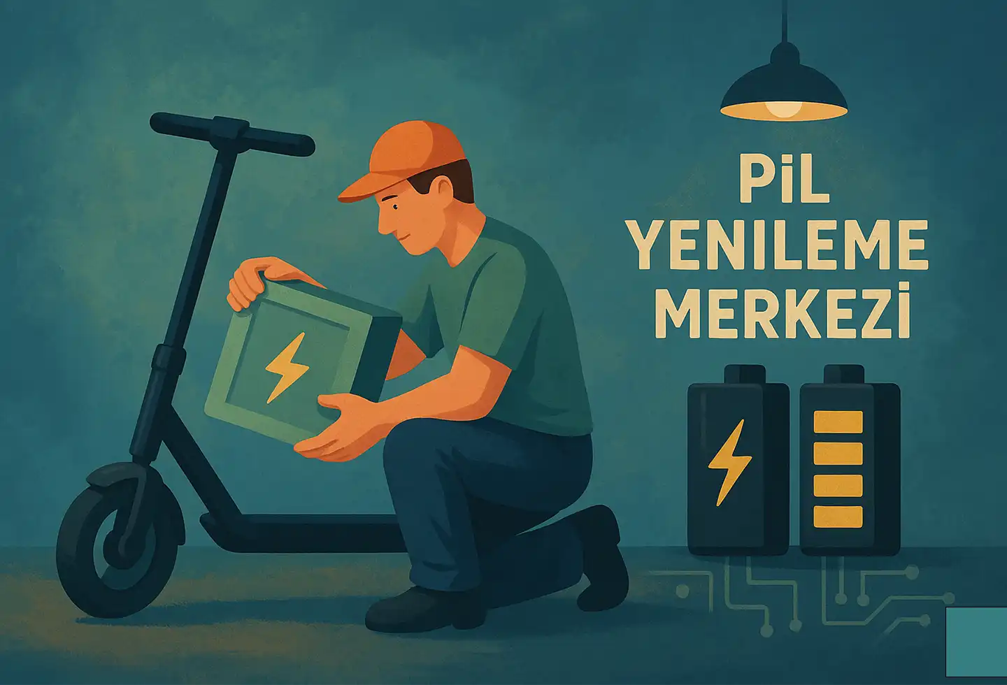 Elektrikli Scooter Pil Değişimi Ankara