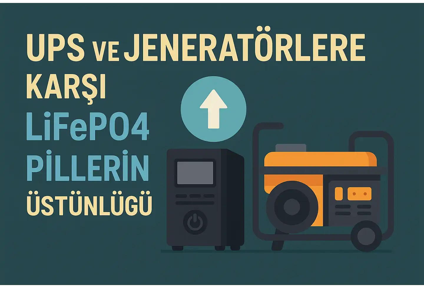 UPS ve Jeneratörlere Karşı LiFePO4 Pillerin Üstünlüğü
